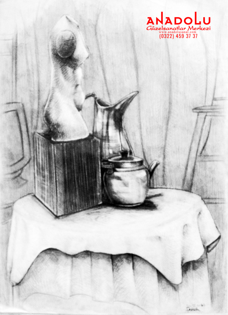 Karakalem Obje Etütleri