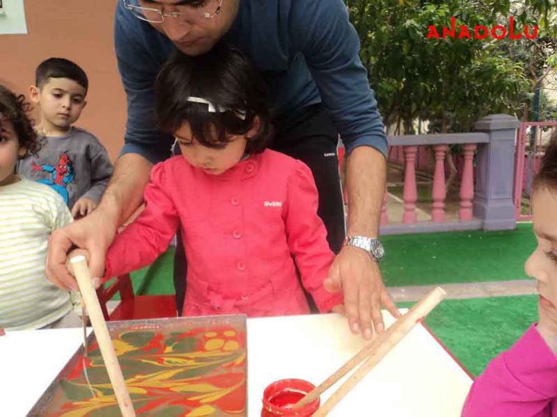 Çocuklarla Ebru Dersleri Başladı Adana