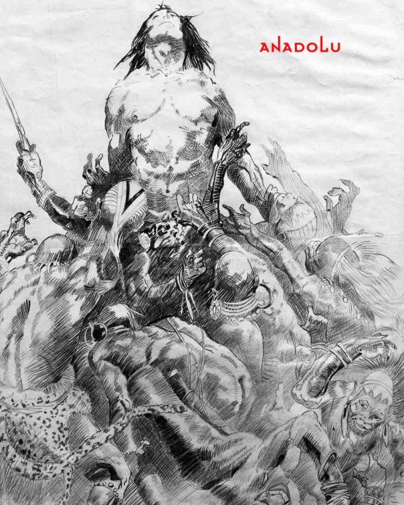 Karakalem Çoklu İnsan Figür Çalışmaları Adana