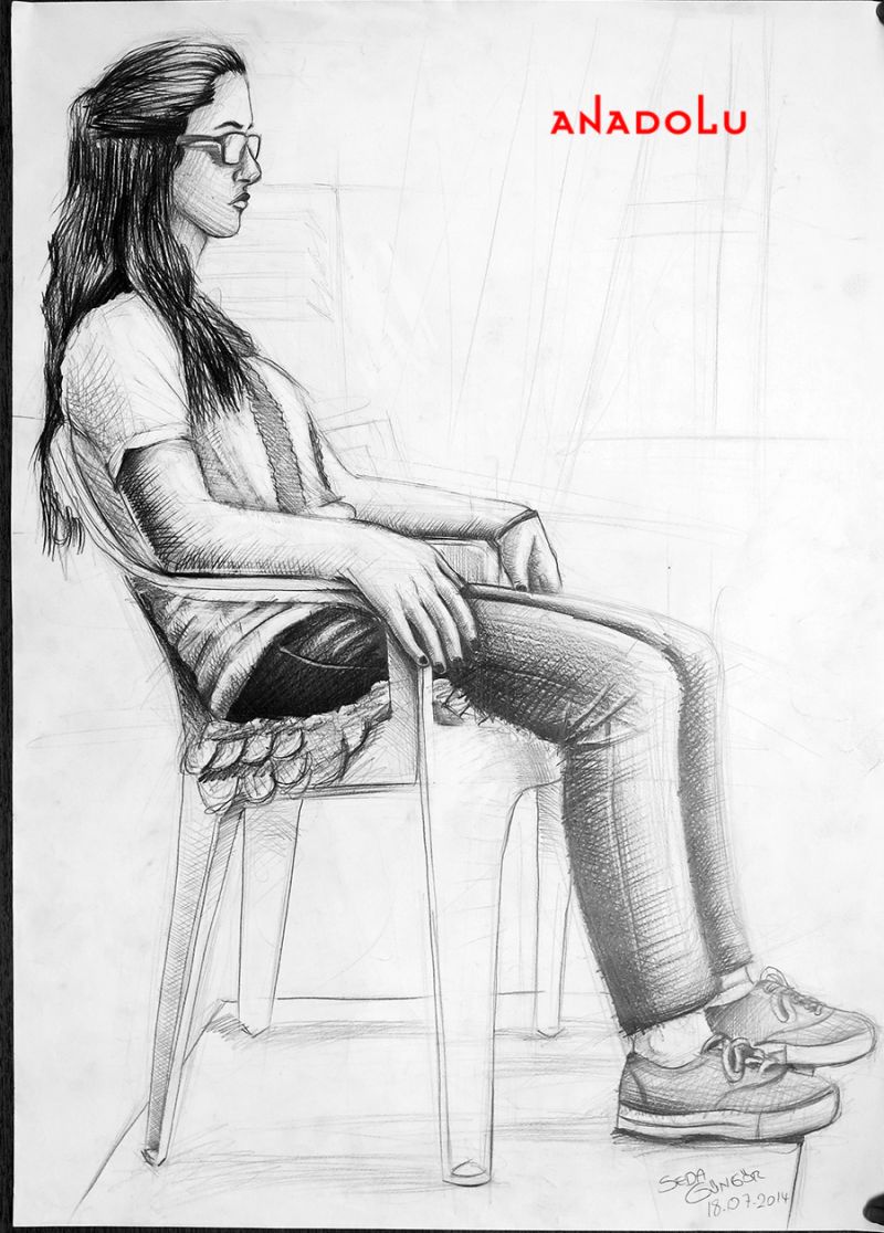 Güzel Sanatlar Girişi İçin Çizim Çalışmaları Adana