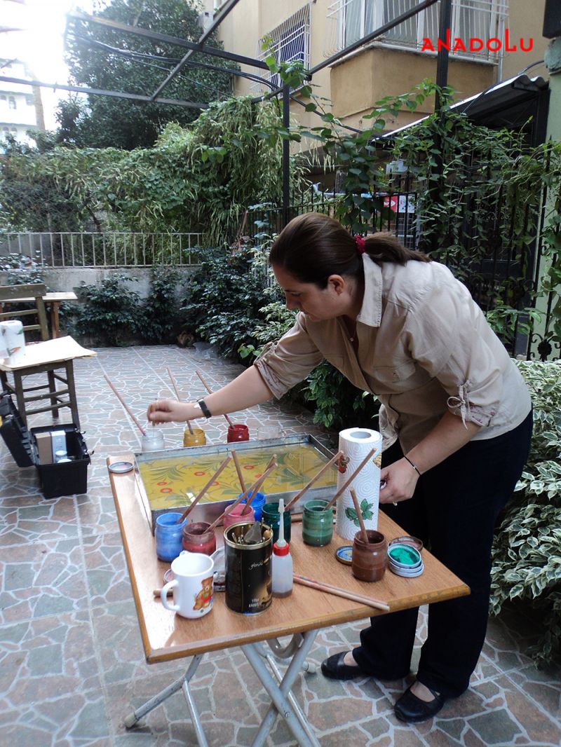 Açık Havada Ebru Çalışması Adana