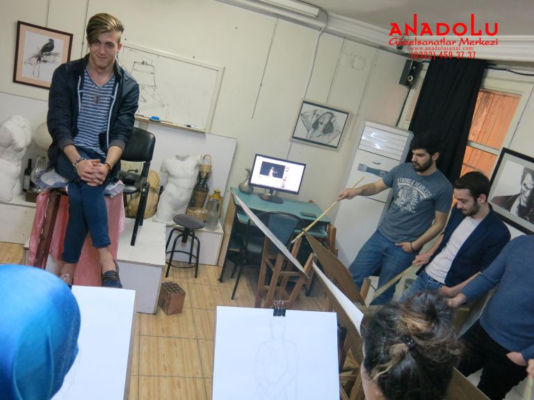 Anadolu Güzel Sanatlarda Modelden Desen Çizimleri Adana