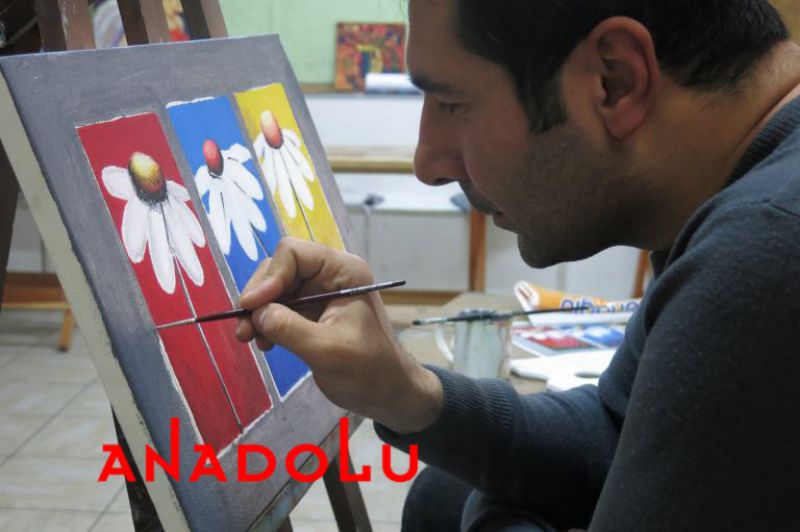 Yağlı boya Çiçek Çizimleri Adana