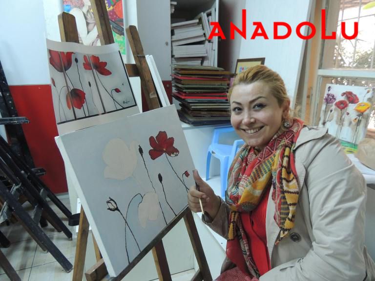 Yağlı boya Çiçek Çizimleri Adana