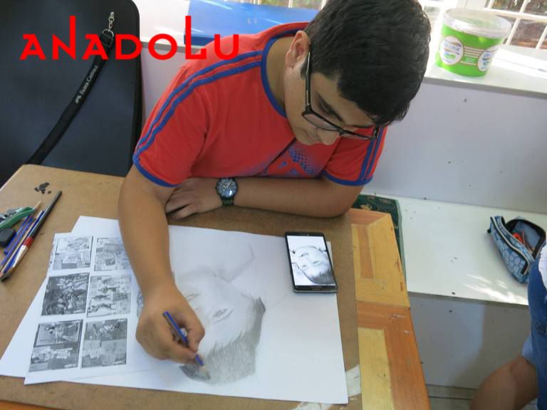 Hobi Karakalem Potre Çalışması Adana