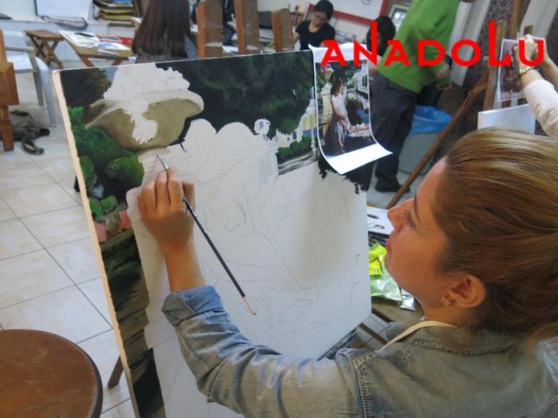 Yağlı boya Manzara Çalışması Adana