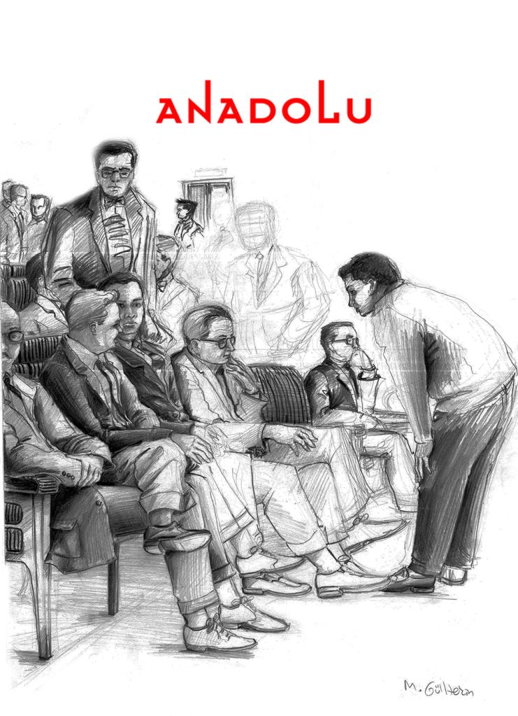 Karakalem Toplantı Çizimi Adana