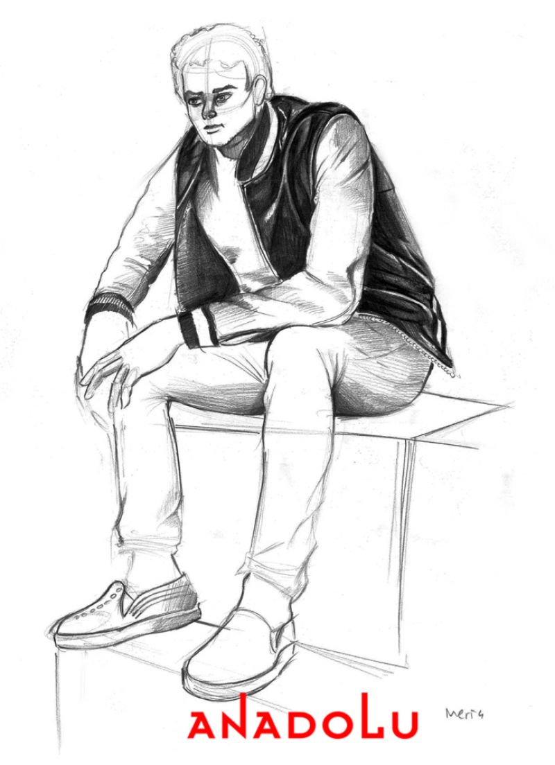 Karakalem İnsan Model Çalışması Adana