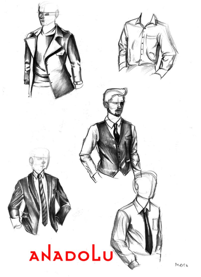 Karakalem Elbise Çizimleri İzmir